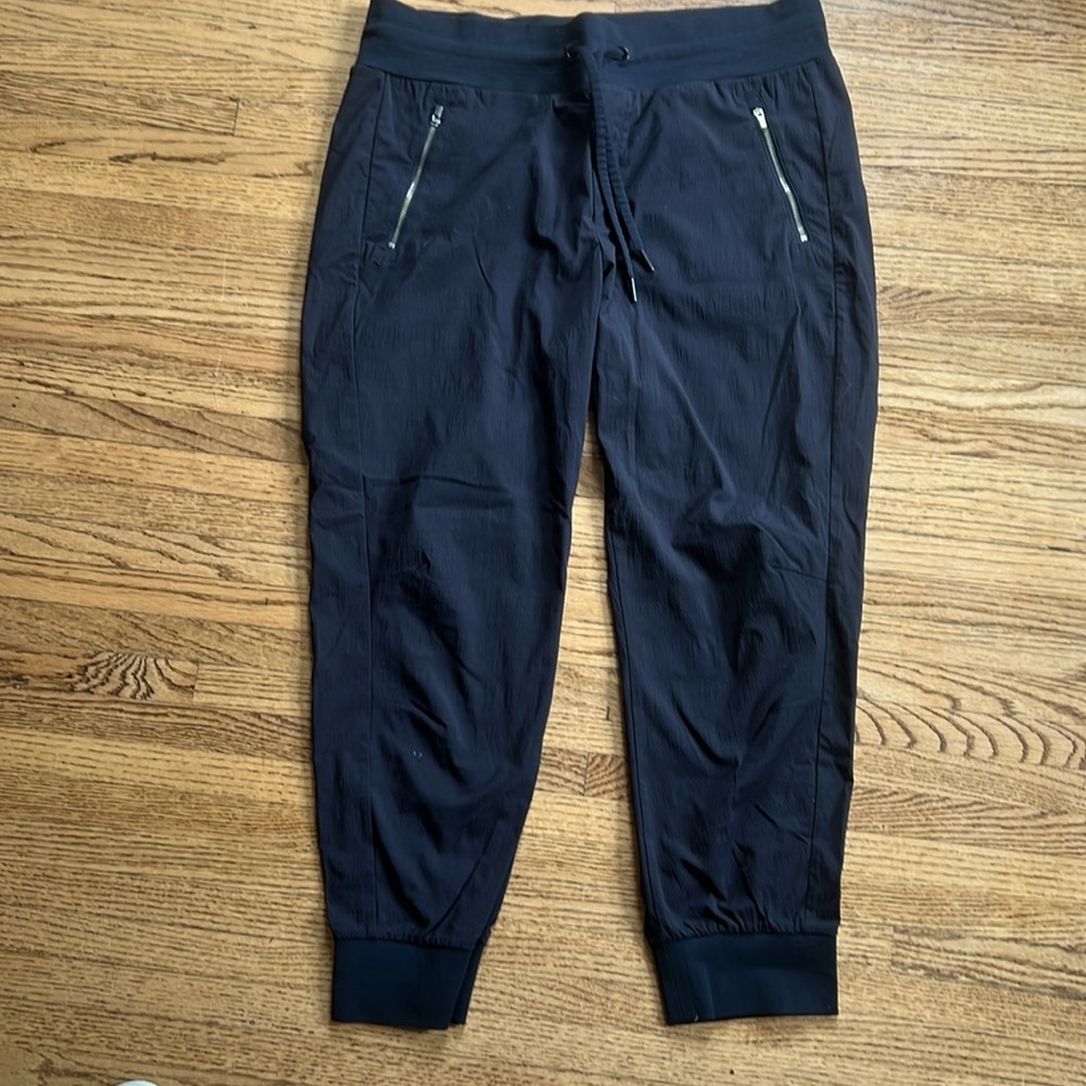 Athleta Black Jogger Pants with Zipper Pocket - Picture 2 of 5